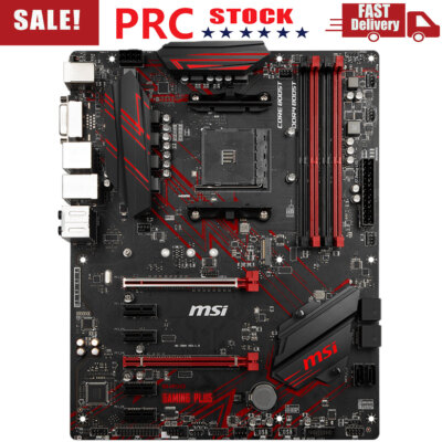 MSI B450 Gaming PLUS Motherboard AM4 DDR4 RAM HDMI M.2 USB3.1 Multi-GPU PCI-E3.0