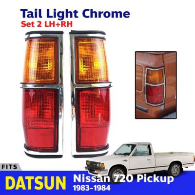 Tail Light Rear Lamp Chrome +Blub Fits Datsun Nissan 720 Pickup