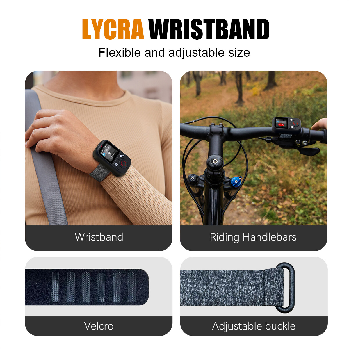 Bluetooth Wireless Remote Controller For GoPro Hero 13 12/11/10/9 Max Camera 60M