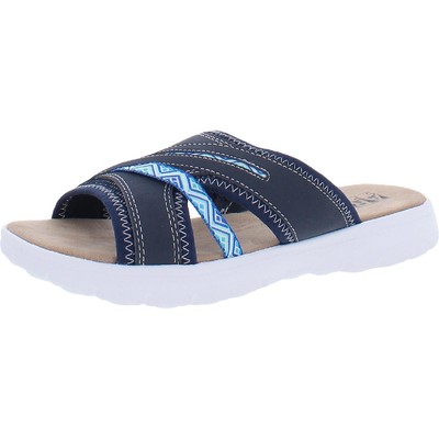 Array Womens Guava Navy Slip-On Sport Sandals Shoes 8 Wide (C, D, W) BHFO 2762