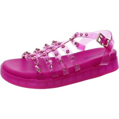 

Розовые босоножки Steve Madden Girls Celine с открытой пяткой 2 Medium (B,M) Little Kid 1514, Розовый, Celine