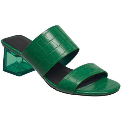 French Connection Womens Vegan Leather Textured Slip On Heels BHFO 8492
