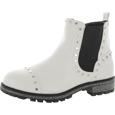 Nina Girls Jailyn Белые ботинки Челси для девочек 4 размера (B, M) Big Kid BHFO 0908