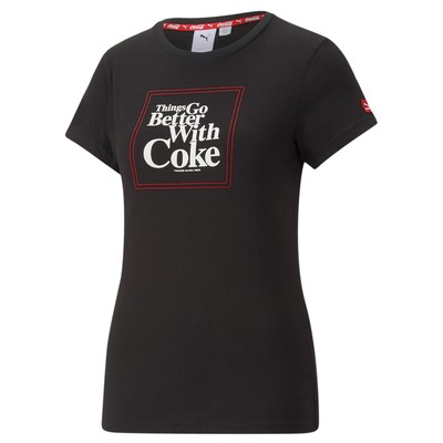 Футболка женская Puma x Coca-Cola Wmns Graphic SS Lifestyle черный