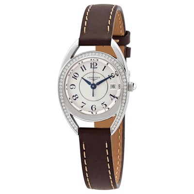 Серебряные женские часы Longines Equestrian - L6.136.0.73.2