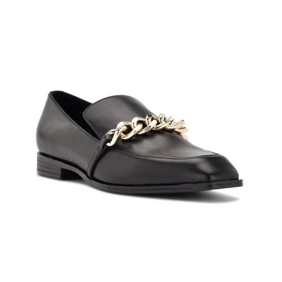 

Женские лоферы без шнуровки Nine West Onxe с черной цепочкой 9, средний (B,M) BHFO 0392, Черный