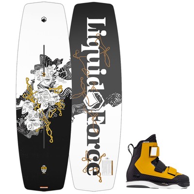 Liquid Force Butterstick Pro Cable Wakeboard Package w/ Hook 4D Bindings 2024