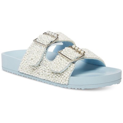 Женские босоножки Madden Girl Teddy Blue Slide, 6 средних размеров (B,M) BHFO 6700