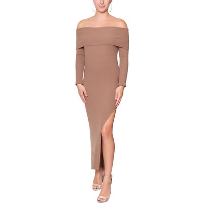 Rachel Rachel Roy Женское коричневое длинное платье-свитер с драпировкой M BHFO 7352