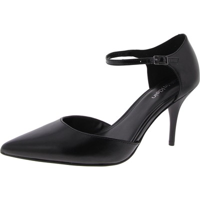 Calvin Klein Womens Crimza Black Ankle Strap Shoes 9.5 Medium (B,M) BHFO 7662