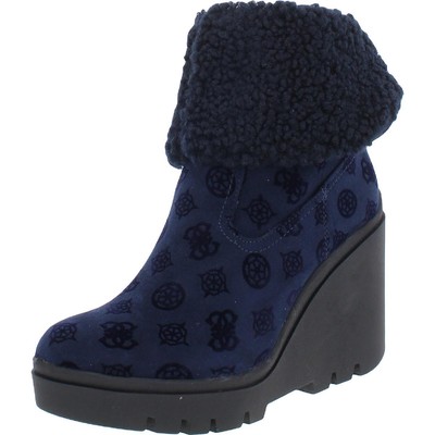 

Женские ботильоны Guess Tabloid на танкетке из микрозамши для холодной погоды BHFO 6997, Tabloid