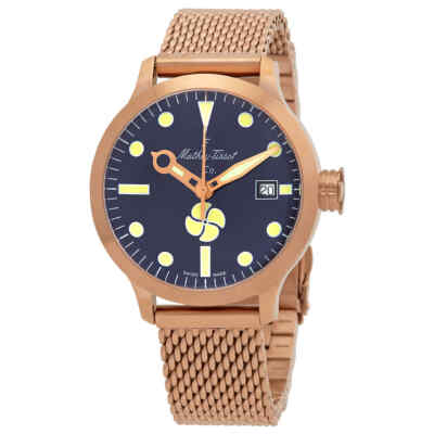 Мужские часы Mathey-Tissot Elica с автоматическим синим циферблатом U-121PBU