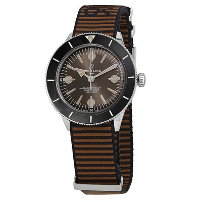 Pre-owned Breitling Superocean Heritage 57 Automatic Brown Dial Men's Watch A103703a1q1w1