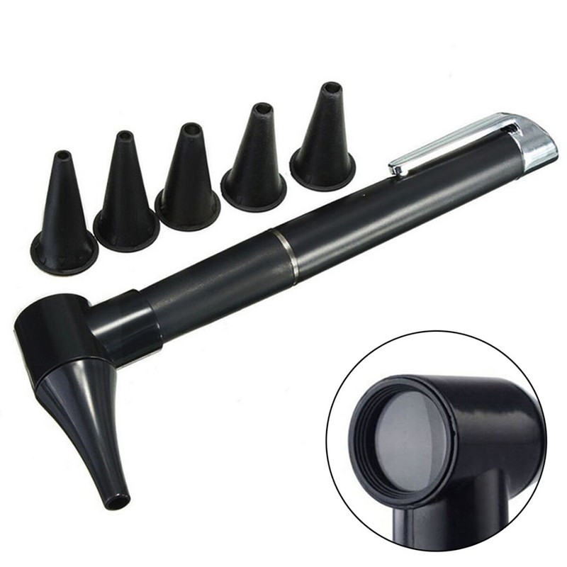 Mini Otoskop Ohrenleuchte Ohrenspiegel Ohr Ohrtrichter Otologie Spekulum Set.