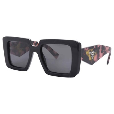 Pre-owned Prada Dark Gray Square Ladies Sunglasses Pr 23ys 1ab5s0 51 Pr 23ys 1ab5s0 51