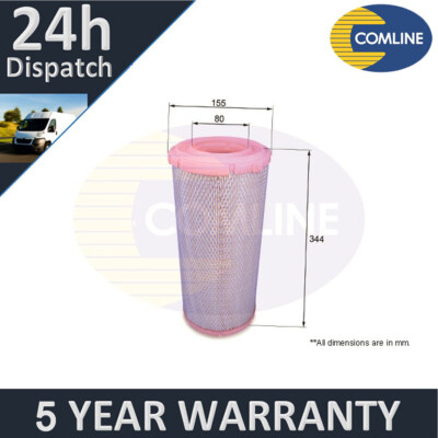 Fits Iveco Daily 1985-2007 2.4 D 2.5 2.8 Comline Air Filter 1908868 1908233