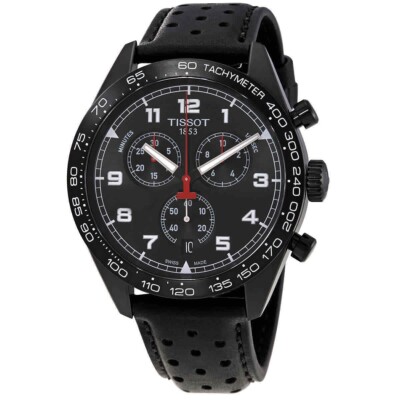 NEW Tissot PRS 516 Chronograph Quartz Black Dial Men's Watch T131.617.36.052.00
