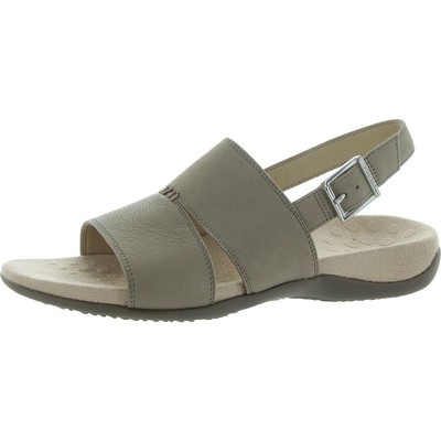 Vionic Womens Morro Taupe Flat Slingback Sandals Shoes 8 Medium (B,M) BHFO 8559
