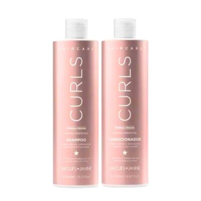SHAMPOO + CONDICIONADOR JACQUES JANINE HAIR CARE CURLS 440ML FRETE GRATIS