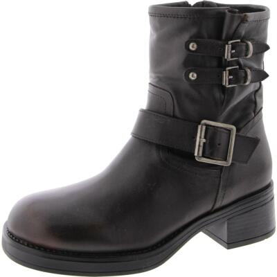 Steve Madden Женские мотоциклетные ботинки Archie на блочном каблуке La Обувь BHFO 5451