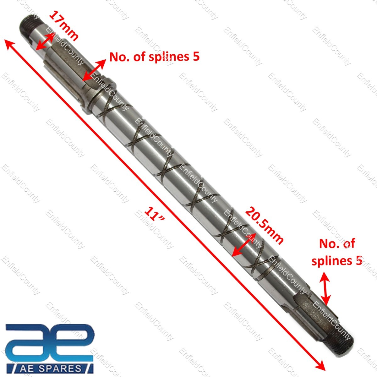 Fits Royal Enfield Classic Gearbox Main Drive Shaft Axle Main Center Shaft 