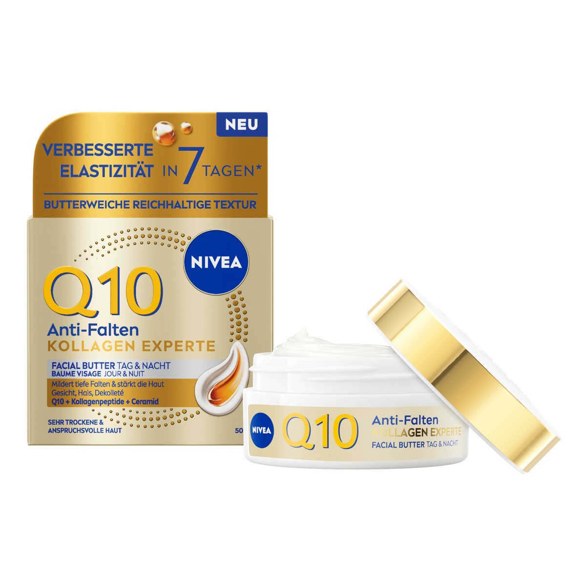 NIVEA Q10 Facial Butter Anti-Wrinkle Collagen Expert Day & Night 50 ml - Bild 1 von 5