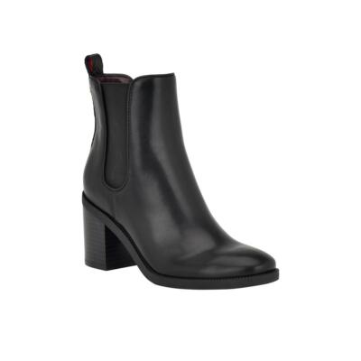 Tommy Hilfiger/ женские ботинки Челси из искусственной кожи с круглым носком; BHFO 6804