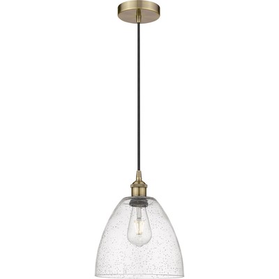 Innovations Lighting 616-1P-AB-GBD-94-LED Edison Dome Mini Pendant Antique Brass