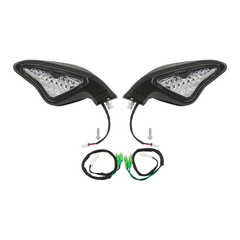 Rearview Mirror W/ Signal Light For DUCATI 848 1098 1098S 1098R 1198 1198S 1198R