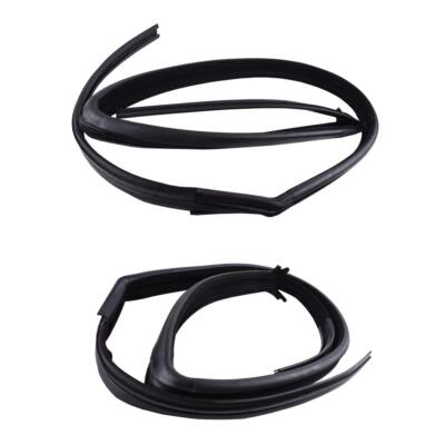 Rubber Door Seal Glass Run Channel Front Pair Fit For 1986-97 Nissan D21 Pickup