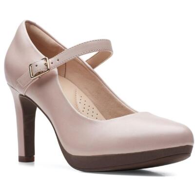 

Женские кожаные нарядные туфли-лодочки Clarks Ambyr Shine BHFO 4037, Dusty rose, Ambyr Shine