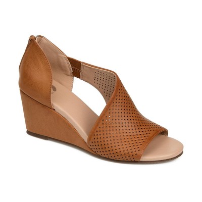 

Женские туфли на танкетке Aretha Tan Journee Collection 7,5 Medium (B,M) BHFO 9329, Cognac