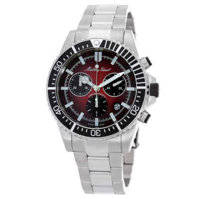 Мужские часы Mathey-Tissot Mathy Strike с хронографом и красным циферблатом H908CHAR