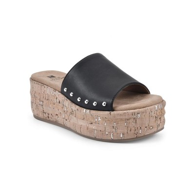

Женские сандалии на платформе из искусственной кожи White Mountain BHFO 8507, Black/burnished/smooth, Diligent
