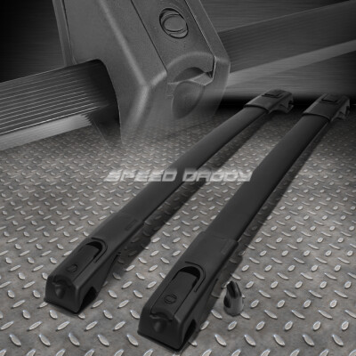 ДЛЯ 13-16 TOYOTA RAV4 ЧЕРНАЯ АЛЮМИНИЕВАЯ ПОПЕРЕЧИНА БАГАЖНИКА НА КРЫШЕ В СТИЛЕ OE С ЗАМКОМ