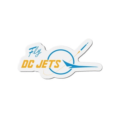 McDonnell Douglas Fly DC Jets Logo Die-Cut Magnet Vintage Aviation MD DC Magnet