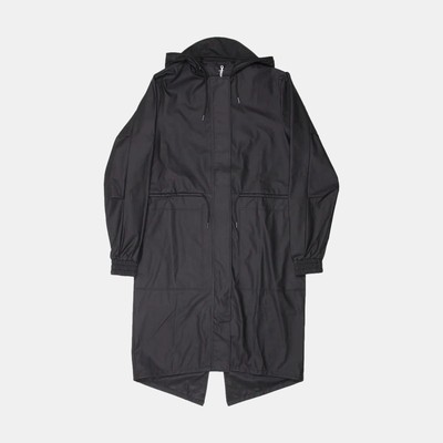 Rains String W Parka  / Size M / Mens / Black / Polyester