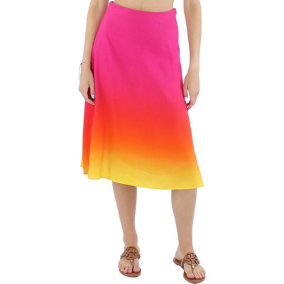

Женская юбка-миди с текстурой омбре до середины икры Lauren Ralph Lauren BHFO 1394, Pink/orange/yellow
