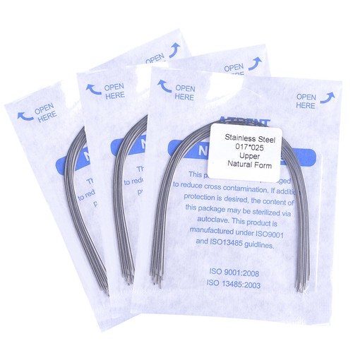 AZDENT Dental Orthodontic Stainless Steel Arch Wires Rectangular Nature Form