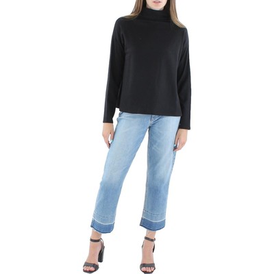 

Eileen Fisher Womens Black Tencel Neck Pullover Neck Top Shirt  BHFO 2490, Черный