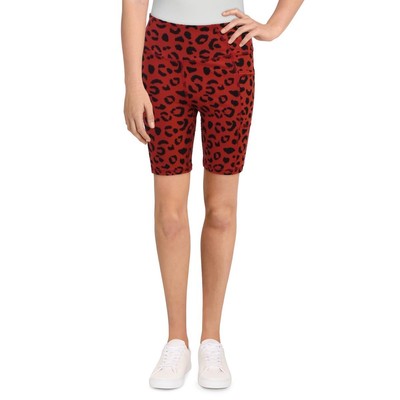 

Красные трикотажные велосипедные шорты миди с животным принтом X by Gottex Vanessa  BHFO 0587, Red leopard, Vanessa