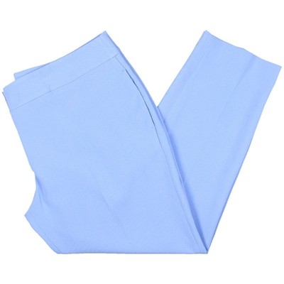 Le Suit Womens Blue Knit Straight Leg Dress Pants Trousers Petites 16P BHFO 5828