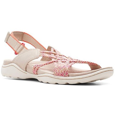 

Женские спортивные сандалии Clarks Amanda Ease Beige 6.5 Medium (B,M) BHFO 9792, Sand combination