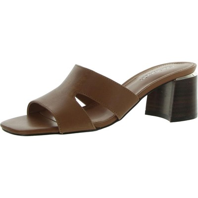 Женские босоножки Calvin Klein Valery Brown Mule 7.5 среднего размера (B,M) BHFO 3819