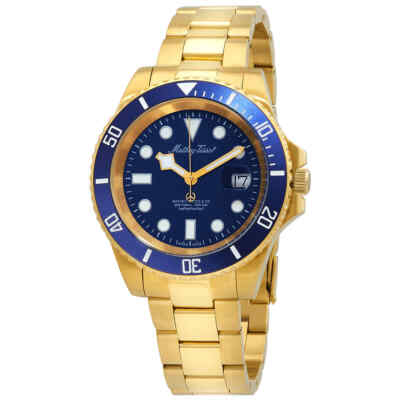 Мужские часы Mathey-Tissot Jumbo Quartz с синим циферблатом H9060PBU