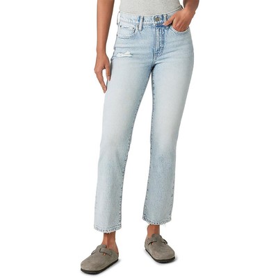 Женские джинсы прямого кроя с высокой посадкой Zoe Blue Lucky Brand, длиной 6 л, BHFO 6410