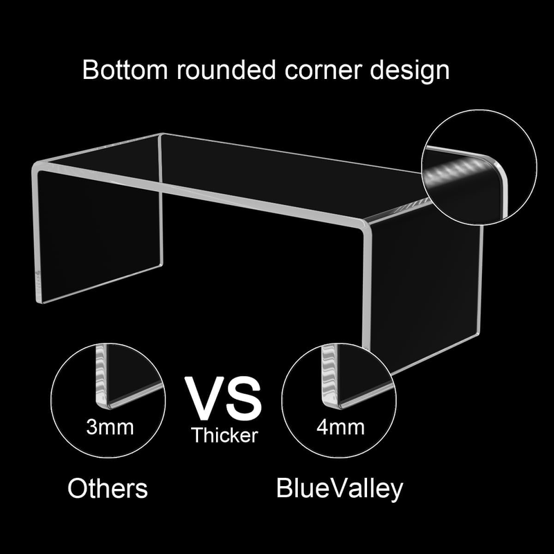 Acrylic Display Risers, Clear Product Stand, Jewelry Display Riser,Shelf Showcas