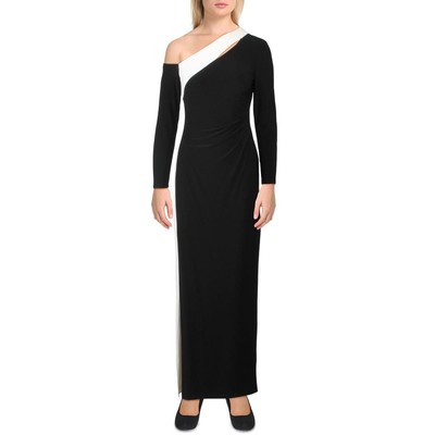 

Женское черно-белое двухцветное вечернее платье Lauren Ralph Lauren  BHFO 6850, Black/white
