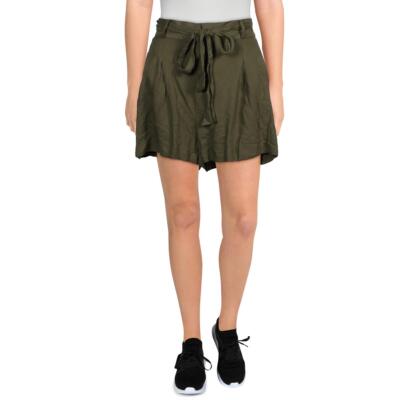 

BB Dakota Женские зеленые нарядные шорты с  карманами и поясом  BHFO 5181, Sage olive, B20277