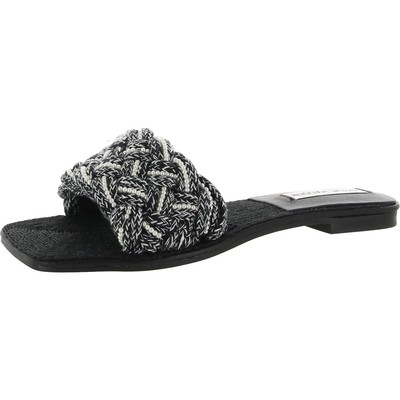 

Женские сандалии Steve Madden Zeal Black Slide Sandals 7.5 Medium (B,M) BHFO 6483, Черный